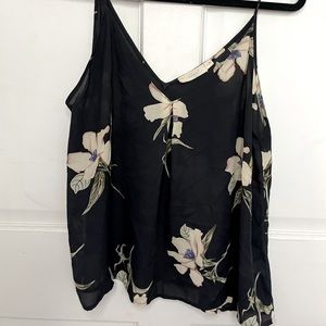 Loose fitting floral tank